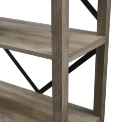Wash Metal X Frame Back Bookshelf-Kirkland's Home Cheap