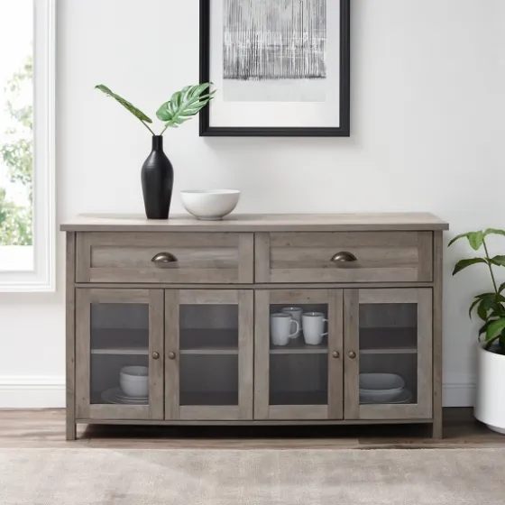 Wash Rustic Glass Front Sideboard-Kirkland's Home New