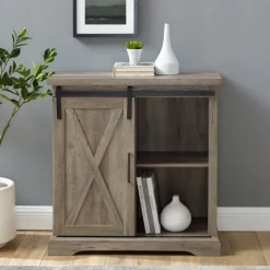 Wash Sliding Barn Door Cabinet-Kirkland's Home Sale