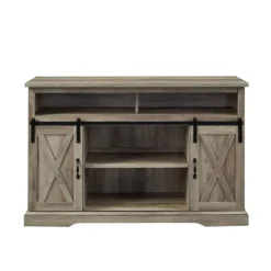 Wash Sliding Barn Door Highboy Tv Stand-Kirkland's Home Outlet