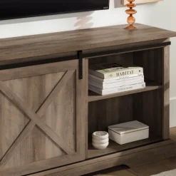 Wash Sliding Barn Door Tv Stand-Kirkland's Home Store