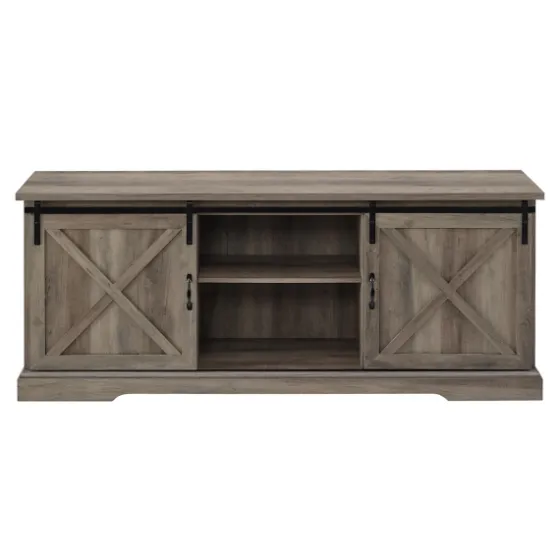 Wash Sliding Barn Door Tv Stand-Kirkland's Home Store
