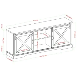Wash Sliding Barn Door Tv Stand-Kirkland's Home Store