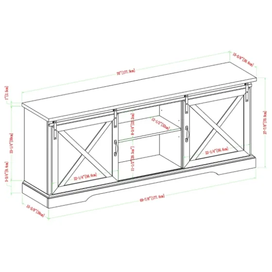 Wash Sliding Barn Door Tv Stand-Kirkland's Home Store
