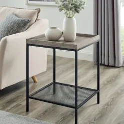 Wash Square Tray Style Top Accent Table-Kirkland's Home Online