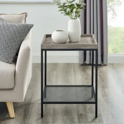 Wash Square Tray Style Top Accent Table-Kirkland's Home Online