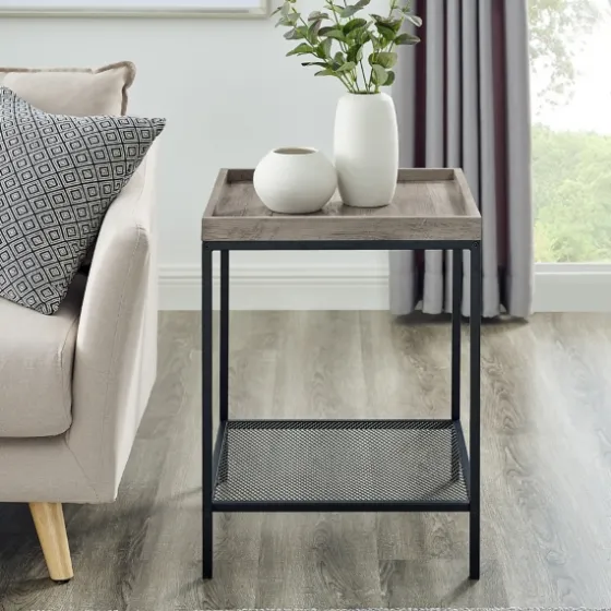Wash Square Tray Style Top Accent Table-Kirkland's Home Online