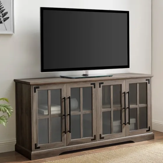 Wash Window 4-Door Tv Stand-Kirkland's Home Sale