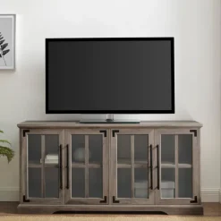 Wash Window 4-Door Tv Stand-Kirkland's Home Sale