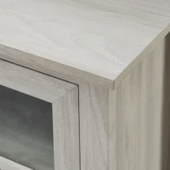 Wash Windowpane Fireplace Cabinet-Kirkland's Home Online