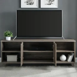 Wash Wood Helix Open Shelf Tv Stand-Kirkland's Home Discount