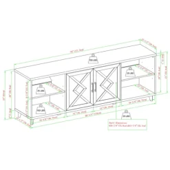 Wash Wood Helix Open Shelf Tv Stand-Kirkland's Home Discount