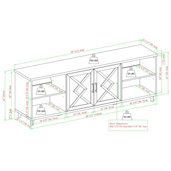 Wash Wood Helix Open Shelf Tv Stand-Kirkland's Home Discount