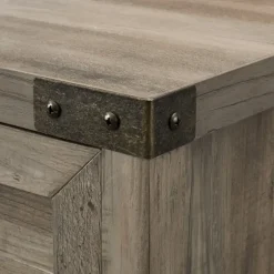 Wash Wooden And Metal Barn Door Cabinet-Kirkland's Home Best Sale