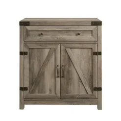 Wash Wooden And Metal Barn Door Cabinet-Kirkland's Home Best Sale