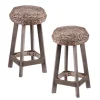 Wash Woven Hyacinth Counter Stools, Set Of 2-Kirkland's Home Store