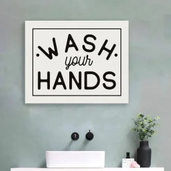 Wash Your Hands Giclee Canvas Art Print, 20X16 In.-Kirkland's Home Clearance