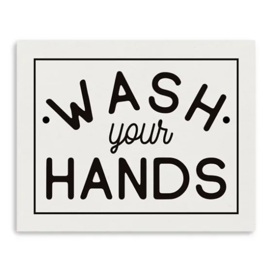 Wash Your Hands Giclee Canvas Art Print, 20X16 In.-Kirkland's Home Clearance