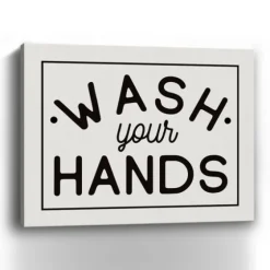 Wash Your Hands Giclee Canvas Art Print, 20X16 In.-Kirkland's Home Clearance
