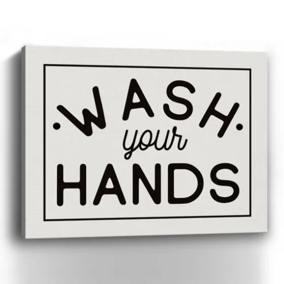 Wash Your Hands Giclee Canvas Art Print, 20X16 In.-Kirkland's Home Clearance