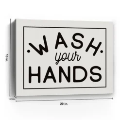 Wash Your Hands Giclee Canvas Art Print, 20X16 In.-Kirkland's Home Clearance