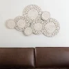Washed Abstract Carved Plates Wall Plaque-Kirkland's Home Hot