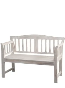 Washed Arched Wood Bench-Kirkland's Home Sale