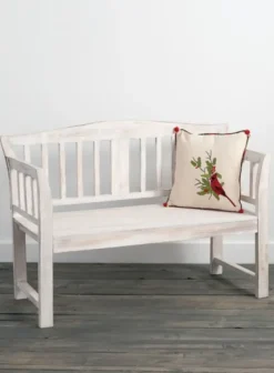 Washed Arched Wood Bench-Kirkland's Home Sale