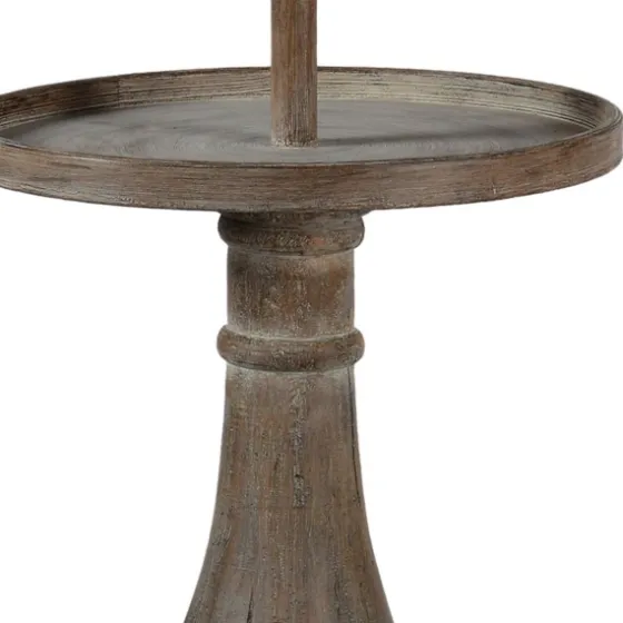 Washed Driftwood Floor Lamp With Tray Table-Kirkland's Home Hot