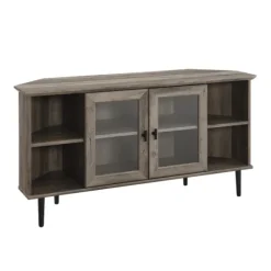 Washed Glass Door Corner Tv Stand-Kirkland's Home Fashion