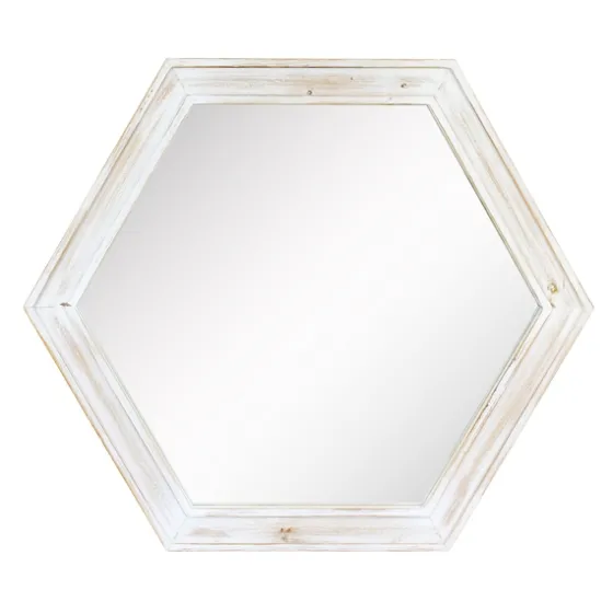Washed Hexagon Frame Mirror-Kirkland's Home Best Sale