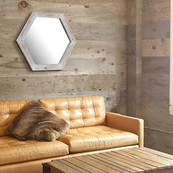 Washed Hexagon Frame Mirror-Kirkland's Home Best Sale
