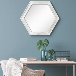 Washed Hexagon Frame Mirror-Kirkland's Home Best Sale