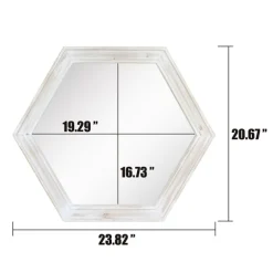 Washed Hexagon Frame Mirror-Kirkland's Home Best Sale