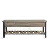 Washed Lift-Top Storage Bench-Kirkland's Home Sale
