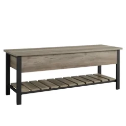 Washed Lift-Top Storage Bench-Kirkland's Home Sale