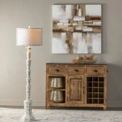 Washed Resin Encased Shade Floor Lamp-Kirkland's Home Best