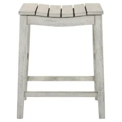 Washed Saddle Seat Counter Stools, Set Of 2-Kirkland's Home Discount