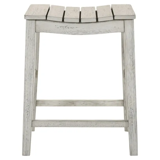 Washed Saddle Seat Counter Stools, Set Of 2-Kirkland's Home Discount