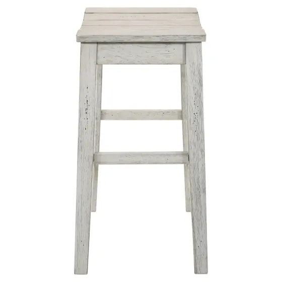 Washed Saddle Seat Counter Stools, Set Of 2-Kirkland's Home Discount
