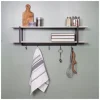 Washed Two Tier Metal And Wood Wall Shelf-Kirkland's Home Cheap