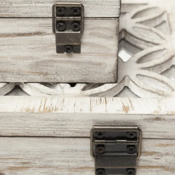 Washed Wood Boxes, Set Of 2-Kirkland's Home Online