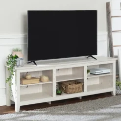 Washed Wood Tv Stand, 70 In.-Kirkland's Home Discount