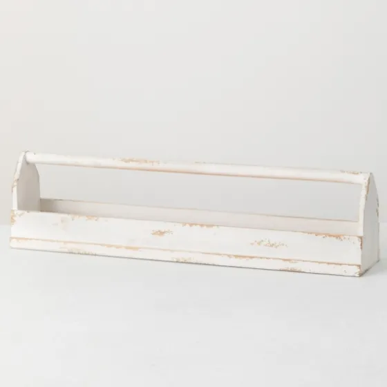 Washed Wooden Tray With Handle-Kirkland's Home Cheap
