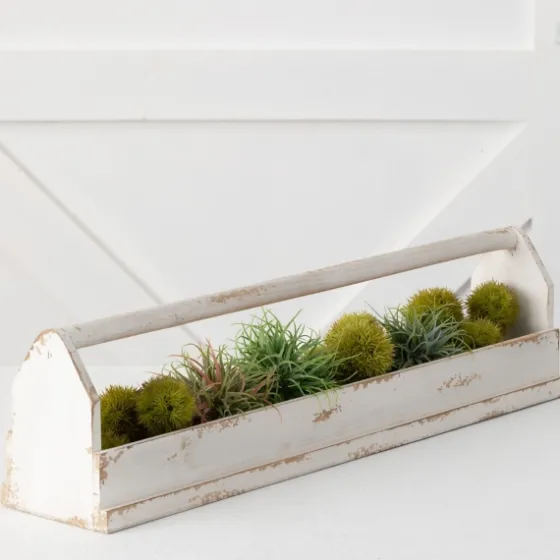 Washed Wooden Tray With Handle-Kirkland's Home Cheap