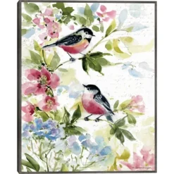 Watercolor Birds I Framed Canvas Art Print-Kirkland's Home Best Sale