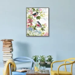 Watercolor Birds I Framed Canvas Art Print-Kirkland's Home Best Sale