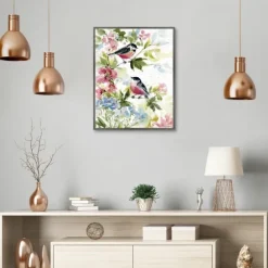 Watercolor Birds I Framed Canvas Art Print-Kirkland's Home Best Sale