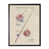 Watercolor Fishing Rod Patent Framed Art Print-Kirkland's Home Sale