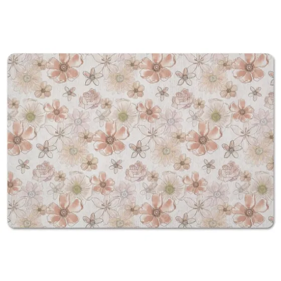 Watercolor Flowers Kitchen Mat-Kirkland's Home Flash Sale